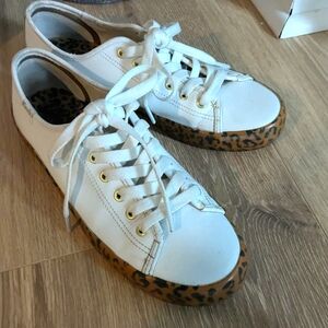 Leather Keds Sneakers Cheetah Print Soles